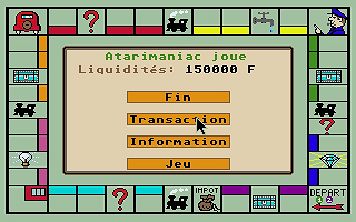 Monopoly atari screenshot